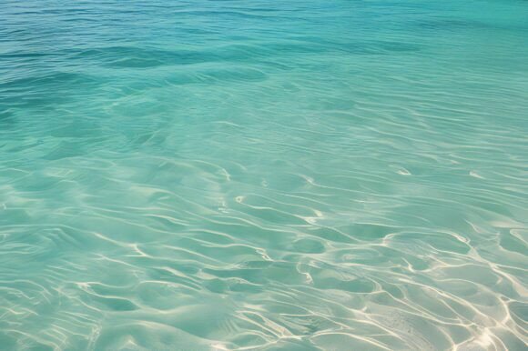 A Clear Blue Water with Ripples