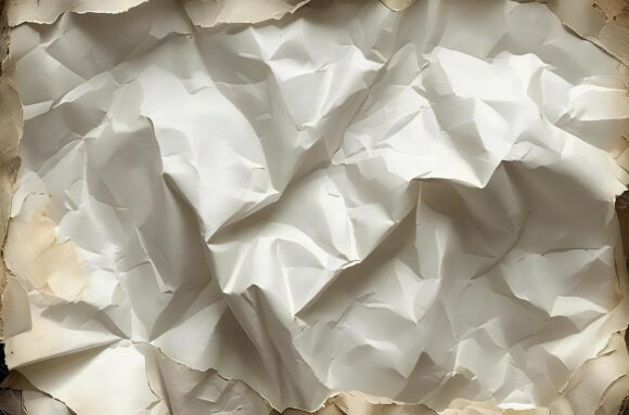 A Close Up of a Crumpled Paper