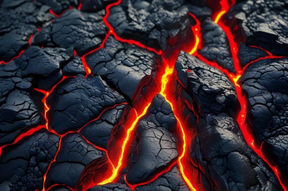 A Close Up of Lava: A Dynamic Background for Creative Projects