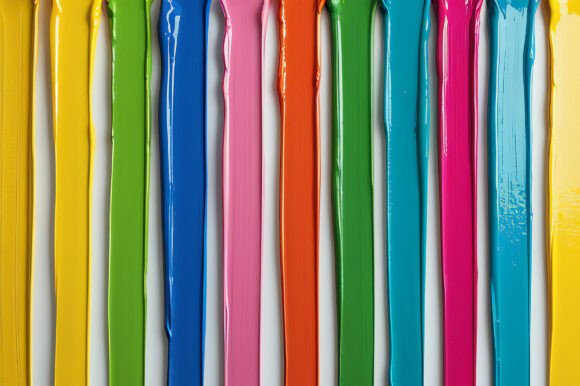 A Close Up of Paint Dripping