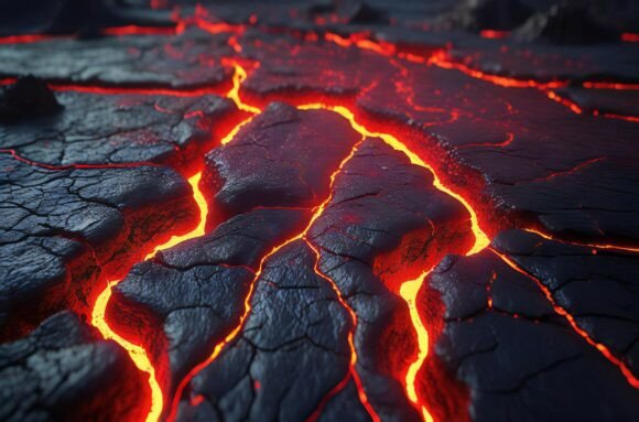 A Lava Flow in the Ground Texture: A Powerful Visual Tool for Designers