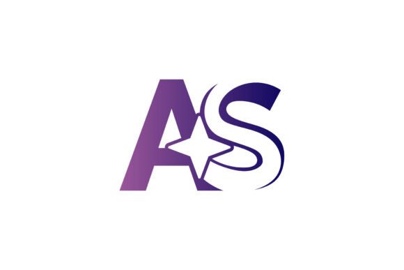 Abstract AS Letter Logo Design