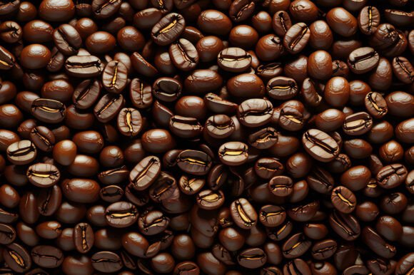 Rich Roasted Coffee Beans Background