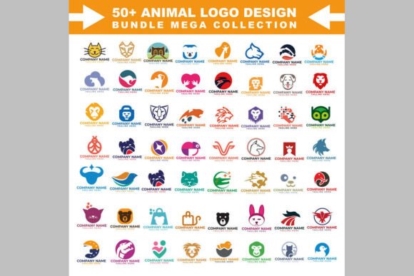 Roaring Collection 50 Animal Logos: A Versatile Resource for Branding and Design