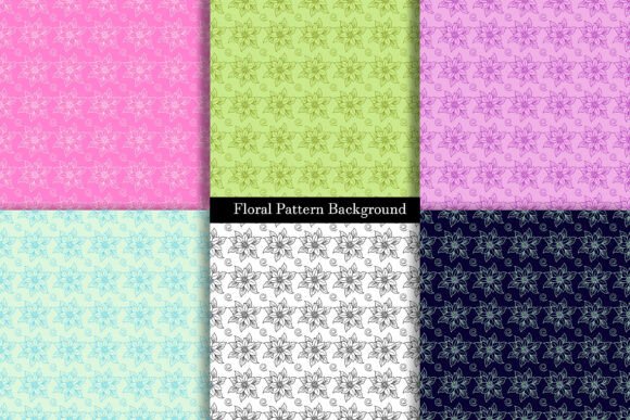 Seamless Floral Pattern Digital Paper for Creative Projects