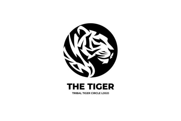 Tribal Tiger Circle Logo: A Fusion of Power and Artistry