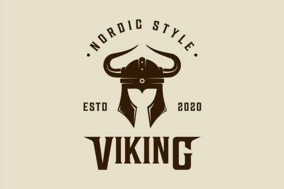 Viking Helmet Vintage Logo Vector: A Timeless Symbol for Modern Design